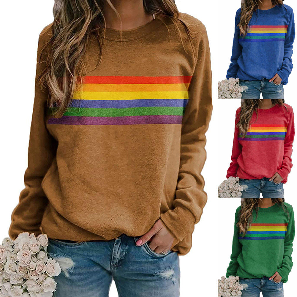 Colorful Striped Pullover Sweatshirt | Loose Casual Soulmate Style | same ANTHEM