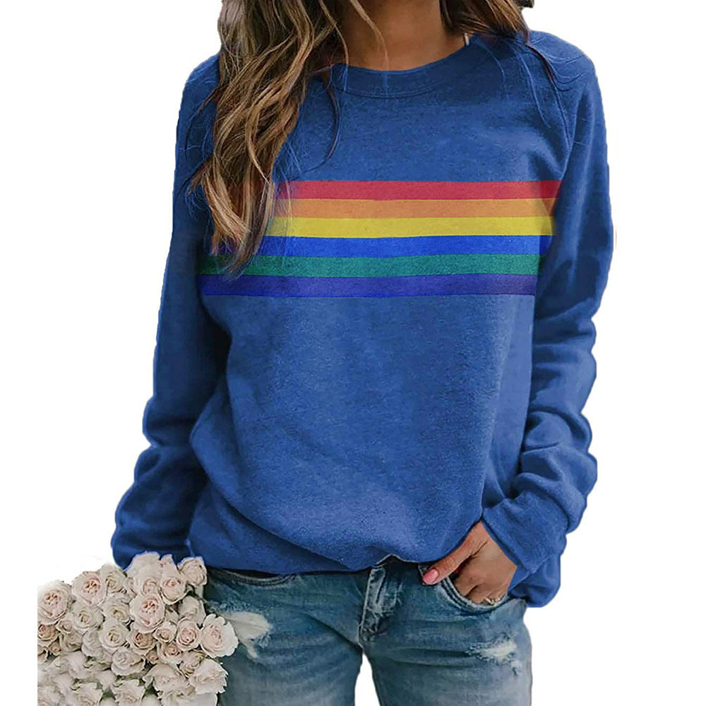 Colorful Striped Pullover Sweatshirt | Loose Casual Soulmate Style | same ANTHEM