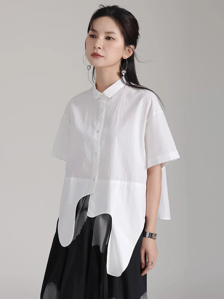 Cotton Irregular Oversized Blouse – Soulmate Streetwear | same ANTHEM