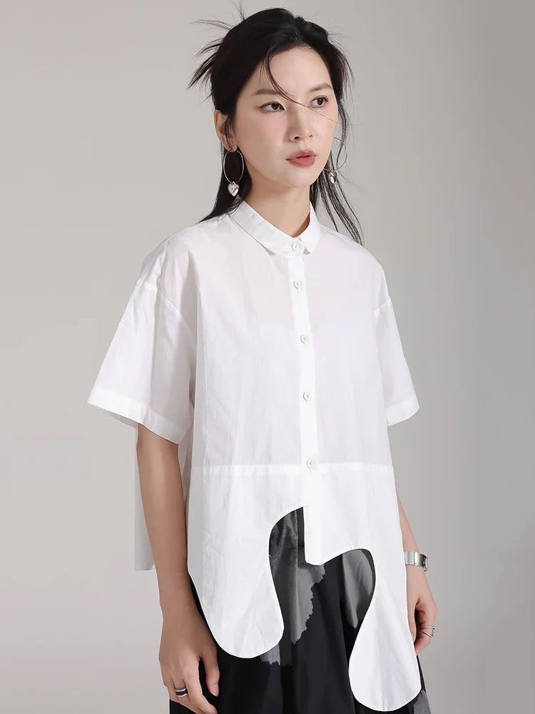 Cotton Irregular Oversized Blouse – Soulmate Streetwear | same ANTHEM