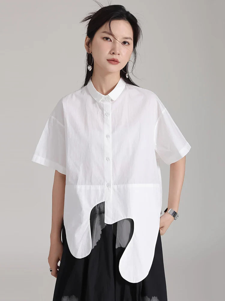 Cotton Irregular Oversized Blouse – Soulmate Streetwear | same ANTHEM
