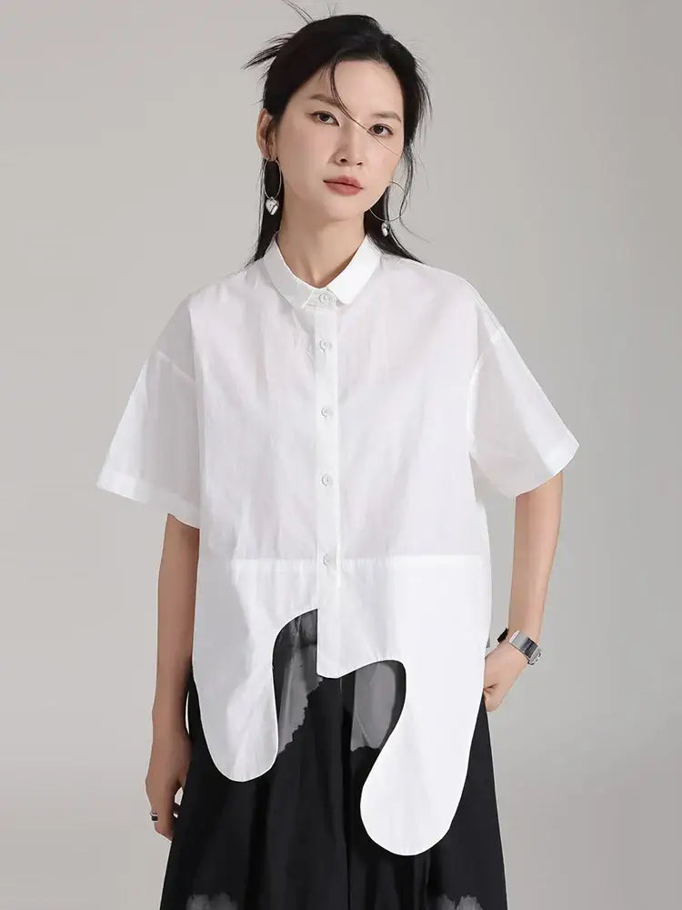 Cotton Irregular Oversized Blouse – Soulmate Streetwear | same ANTHEM