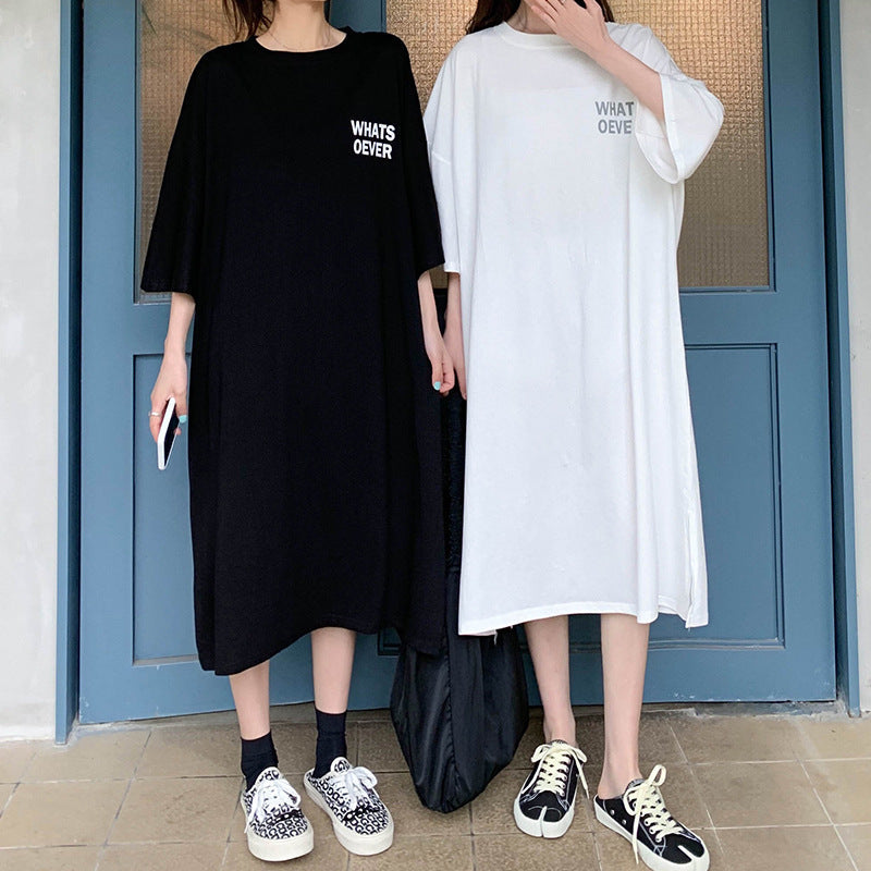 Cotton T-Shirt Dress Women | Casual Chic Streetwear | same ANTHEM.
