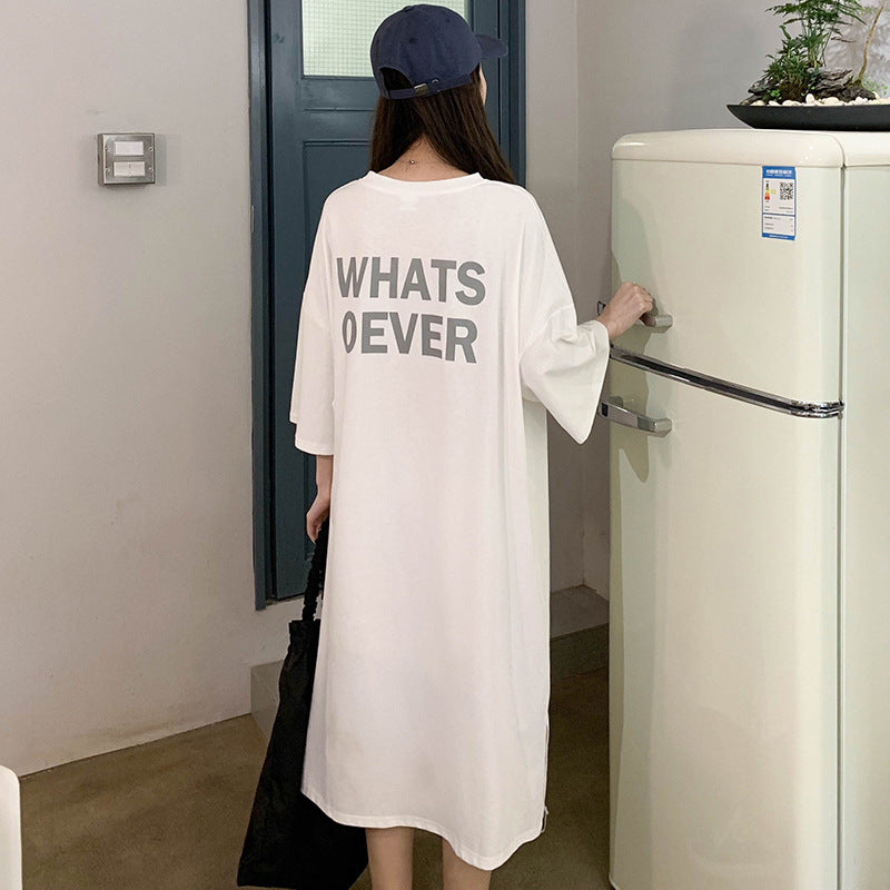 Cotton T-Shirt Dress Women | Casual Chic Streetwear | same ANTHEM.