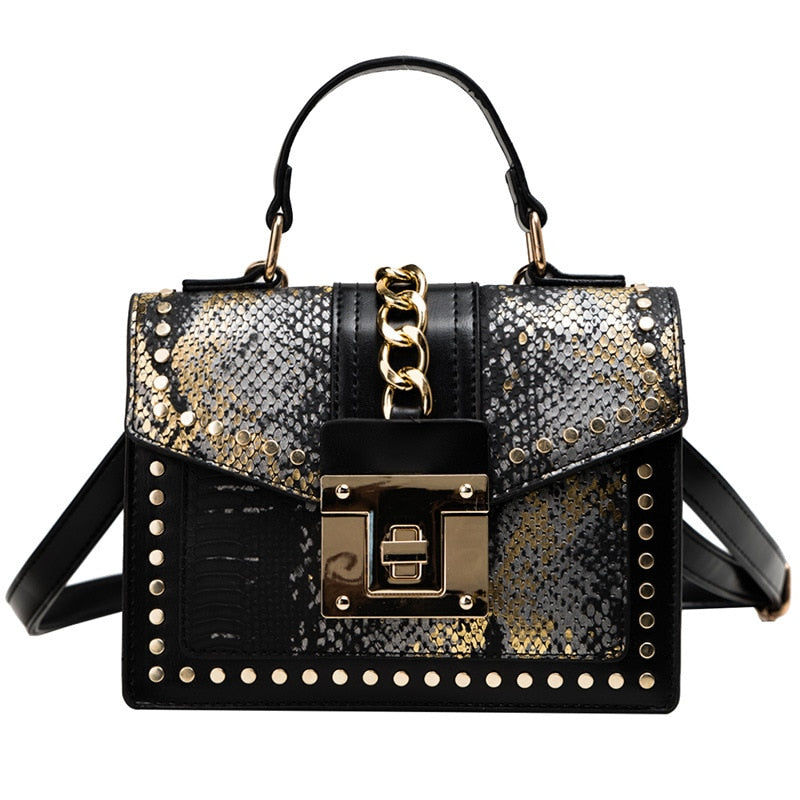 Croc PU Leather Envelope Crossbody | Soulmate Streetwear – same ANTHEM. - Balck Gold