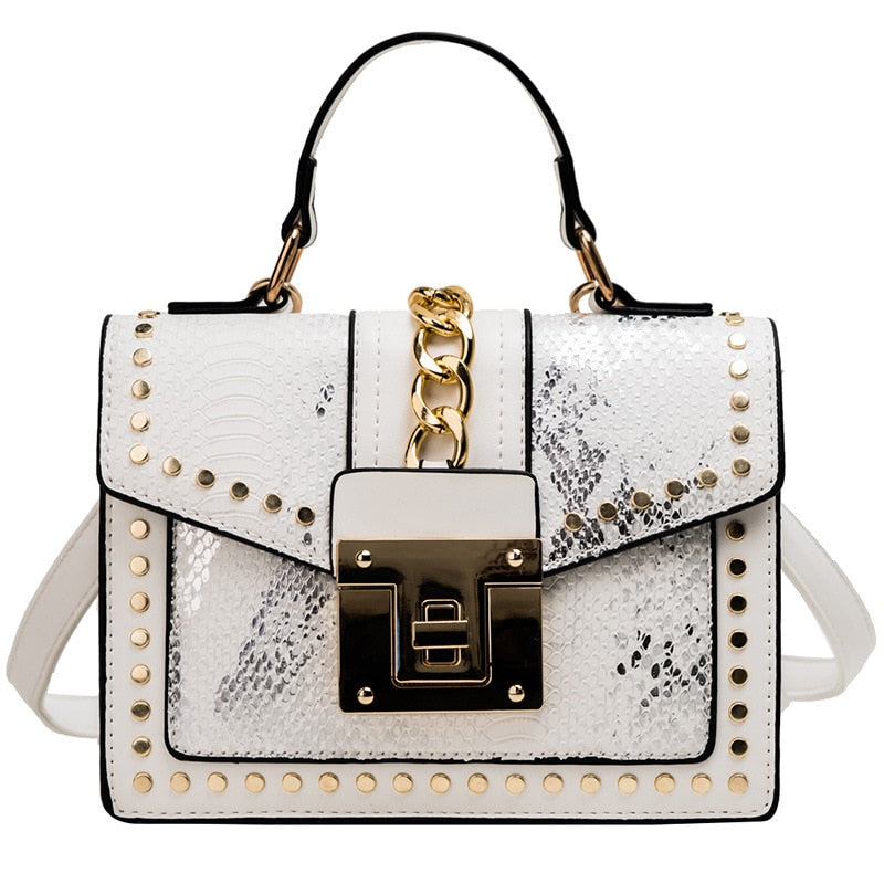Croc PU Leather Envelope Crossbody | Soulmate Streetwear – same ANTHEM. - White