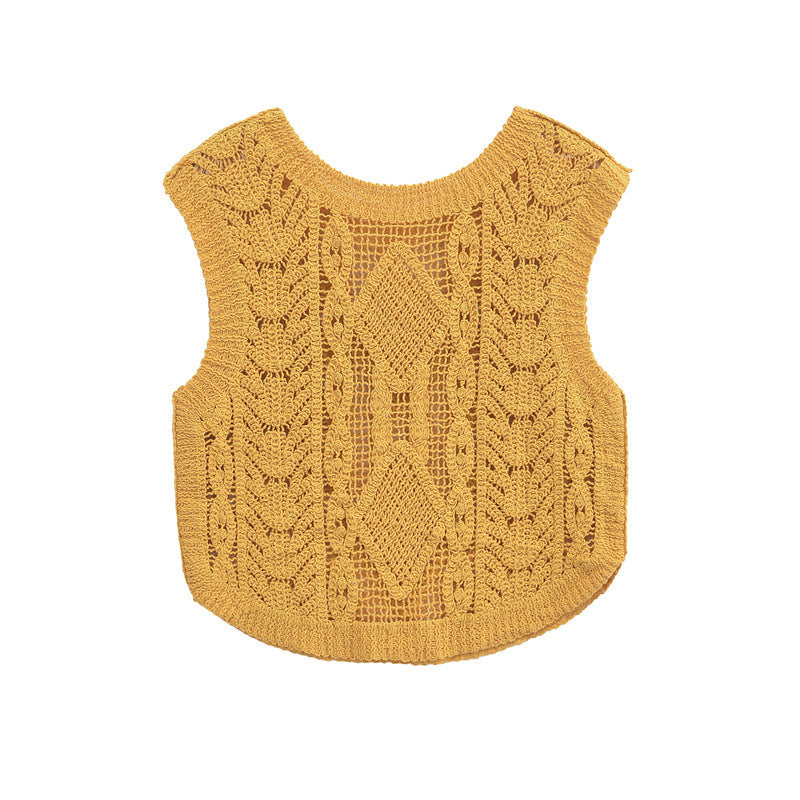 Crocheted Mesh Pullover Vest Top – Cute Chic Streetwear | same ANTHEM