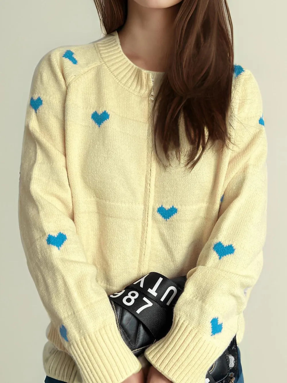 Cute College Style Zipper Cardigan – Dreamy Soulmate Streetwear | same ANTHEM