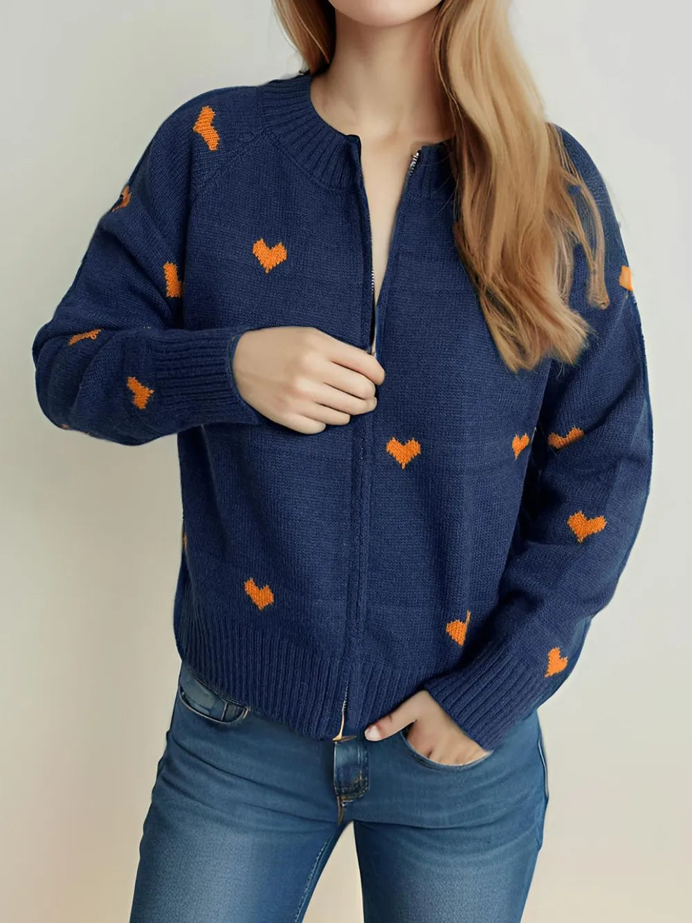 Cute College Style Zipper Cardigan – Dreamy Soulmate Streetwear | same ANTHEM