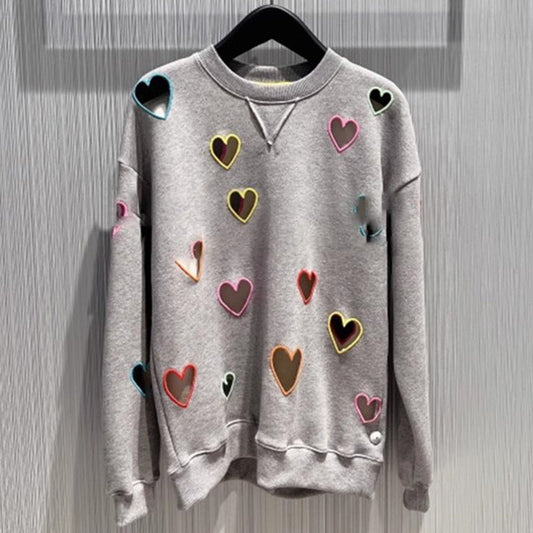 Cute Streetwear Heart Sweater – same ANTHEM | Made for Soulmates & Lovers