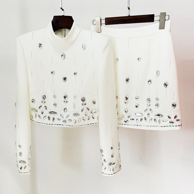 Diamond Skirt Suit | same ANTHEM - white / S