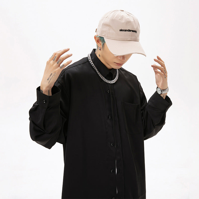 Draping Long-Sleeved Shirt – Japanese Style | same ANTHEM Men’s Shirts