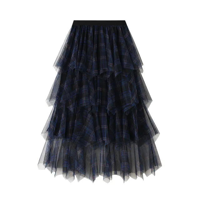 Dreamy A-Line Tulle Skirt for Women | same ANTHEM - Blue / One Size