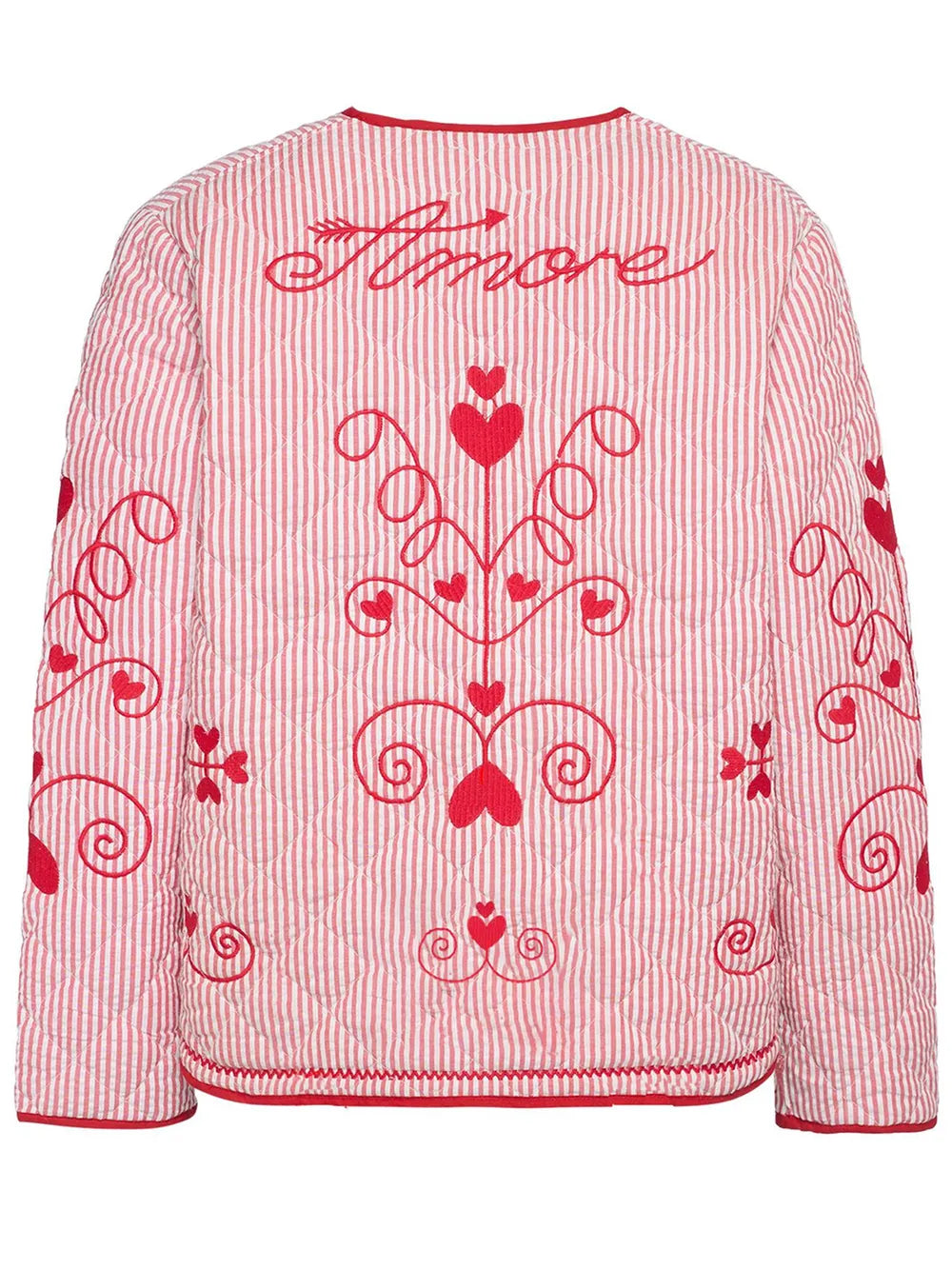 Dreamy Embroidered Striped Cardigan – Cozy Elegance | same ANTHEM