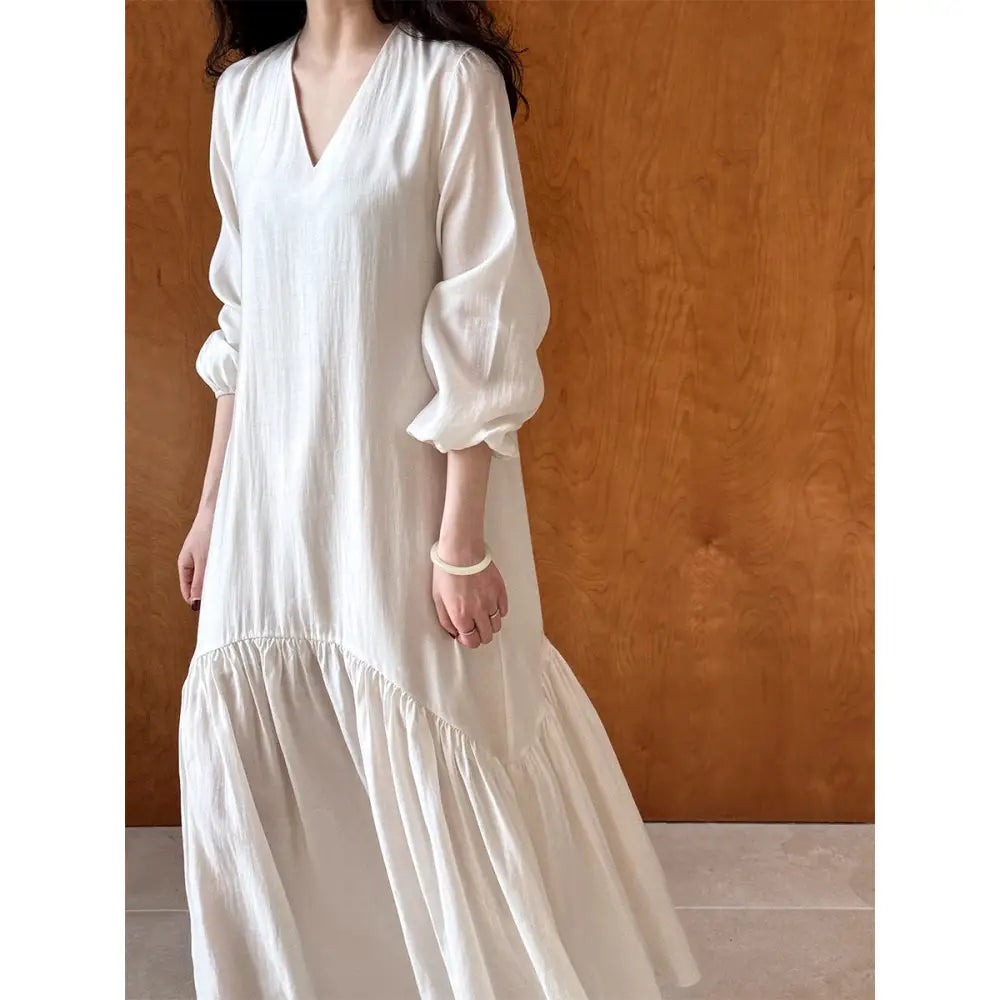 Dreamy Fish Tail Long Dress | Loose & Gentle | same ANTHEM