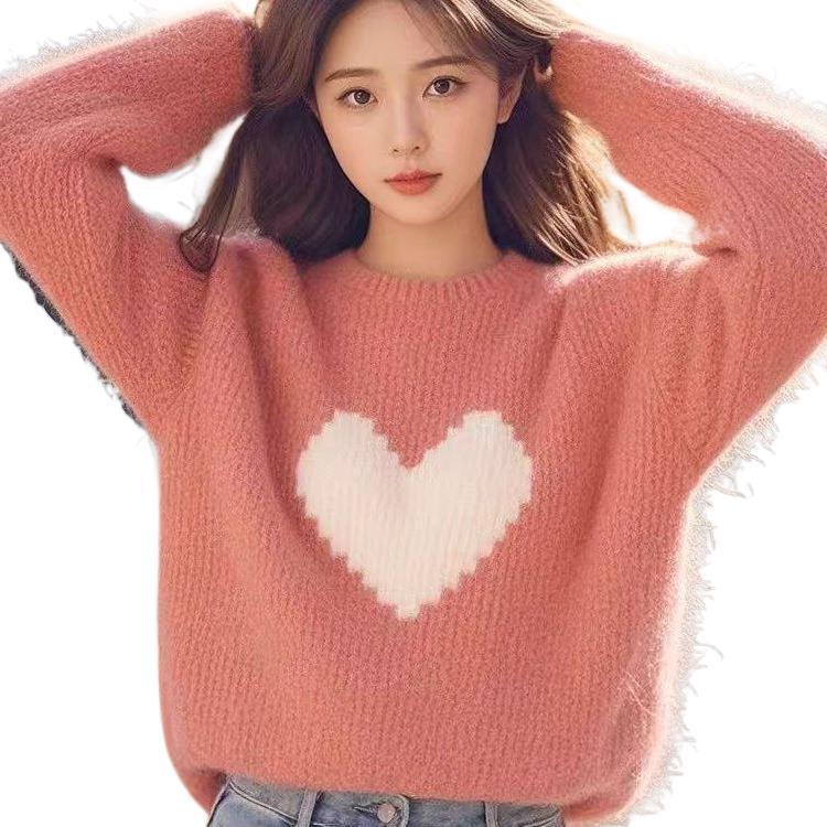 Dreamy Knitwear for Soulmates – same ANTHEM Romantic Girlie Sweater - Light Orange / Free Size