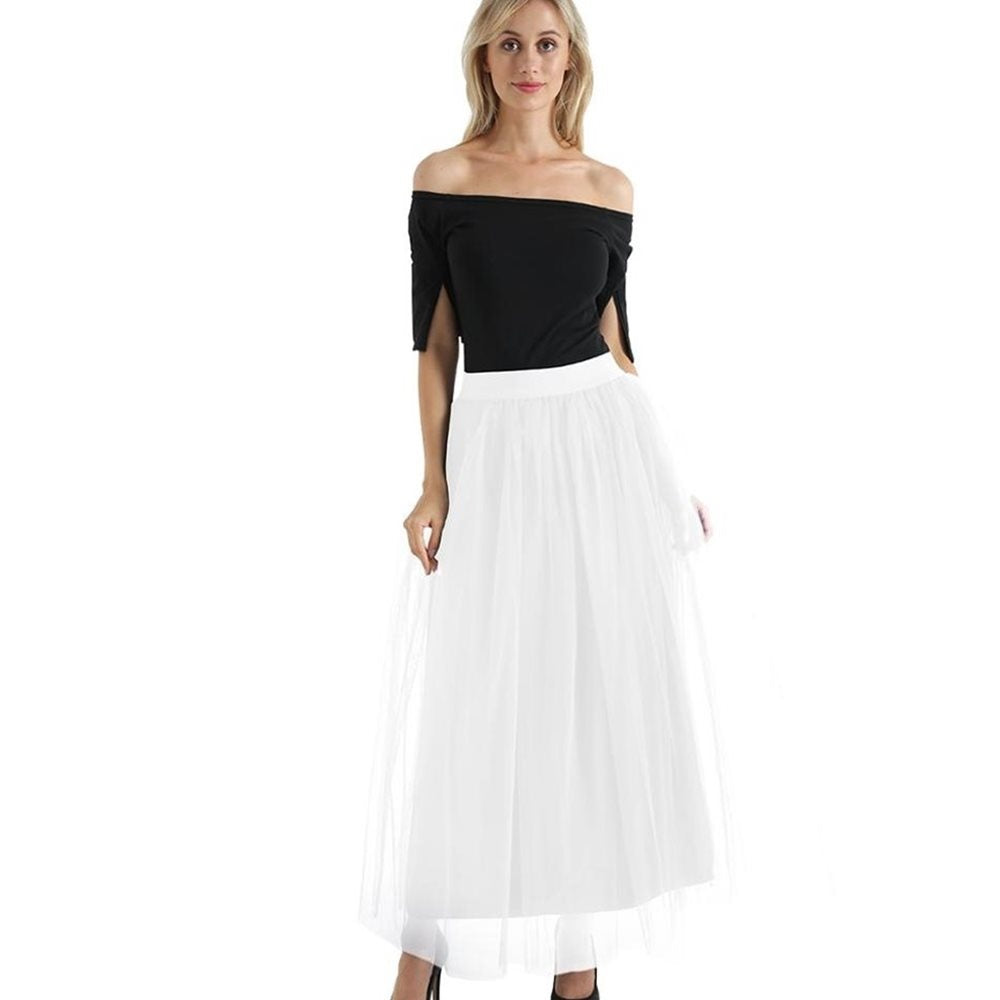 Dreamy Lace Princess Tulle Skirt | Fairy & Ballerina Style | Same ANTHEM - White / One size