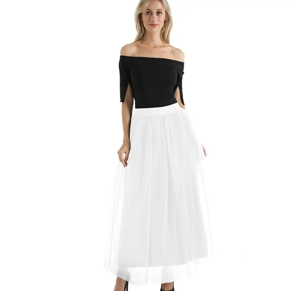 Dreamy Lace Princess Tulle Skirt | Fairy & Ballerina Style | Same ANTHEM - White / One size