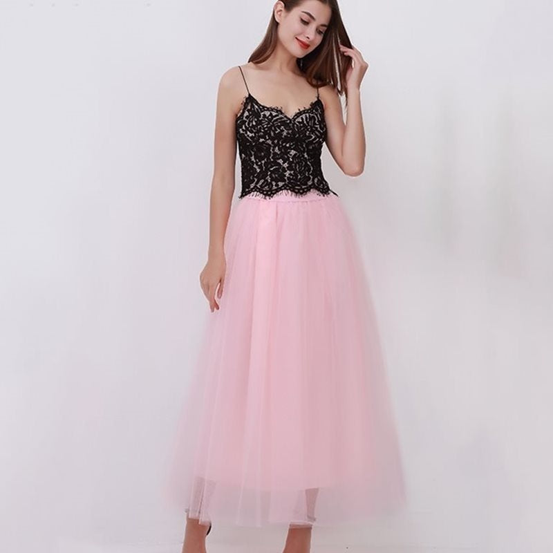 Dreamy Lace Princess Tulle Skirt | Fairy & Ballerina Style | Same ANTHEM - Peach / One size
