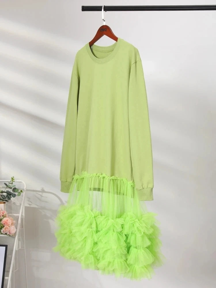 Dreamy Mesh Sweater Dress – same ANTHEM