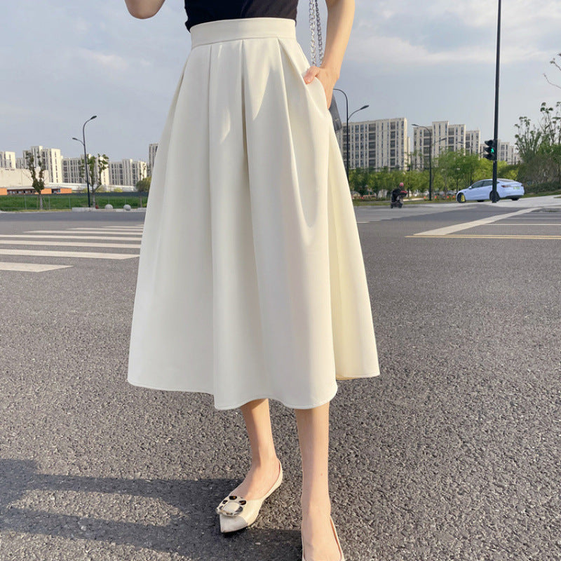 Dreamy Pleated Skirt – Free Spirit Romantic Style | same ANTHEM - White / 2XL