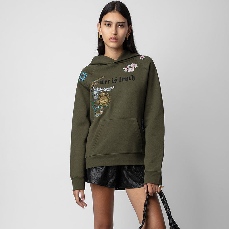 Dreamy Soulmate Embroidered Hoodie – Loose Everyday Streetwear | same ANTHEM