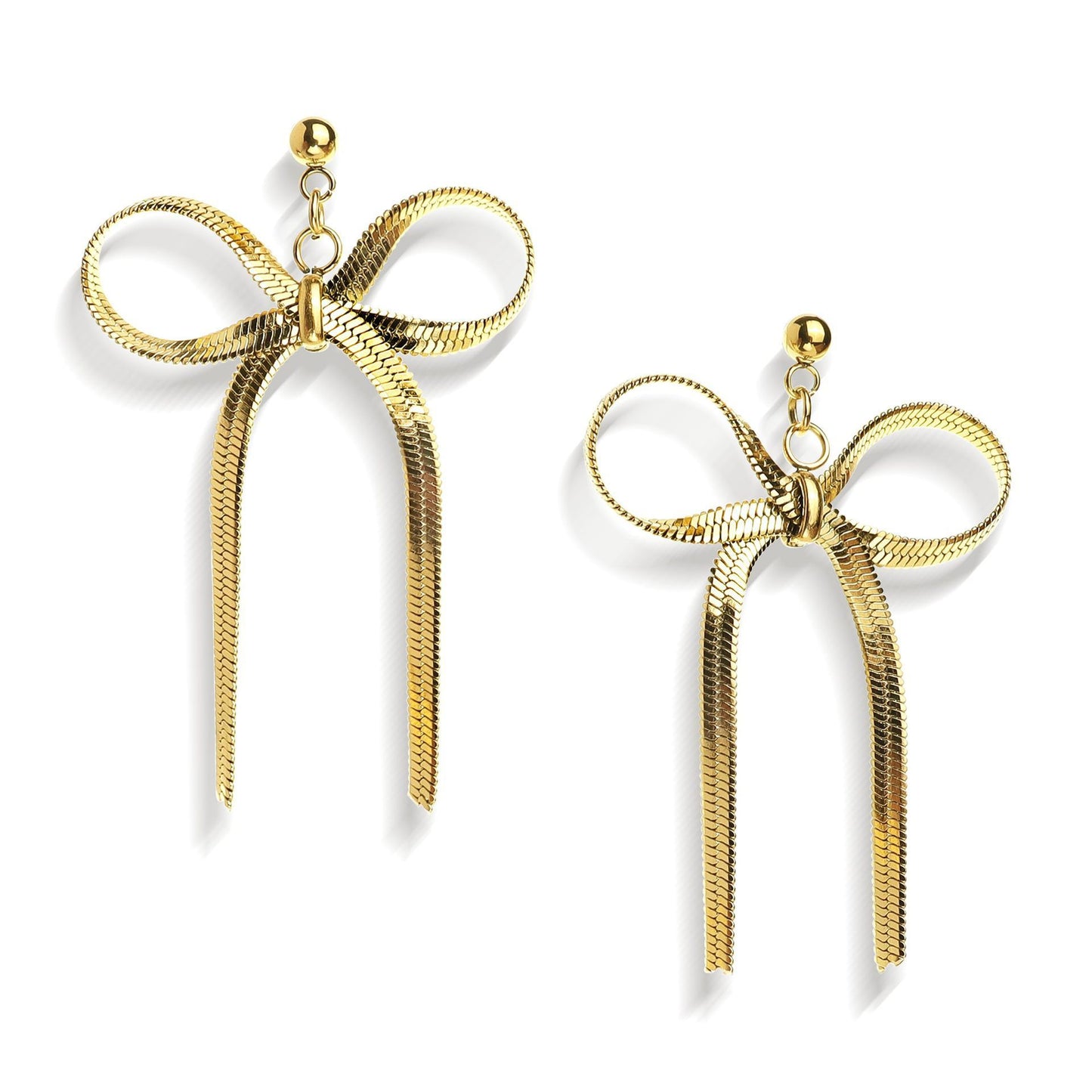 Electroplating Real Gold Simple Women’s Earrings - Golden Short Type
