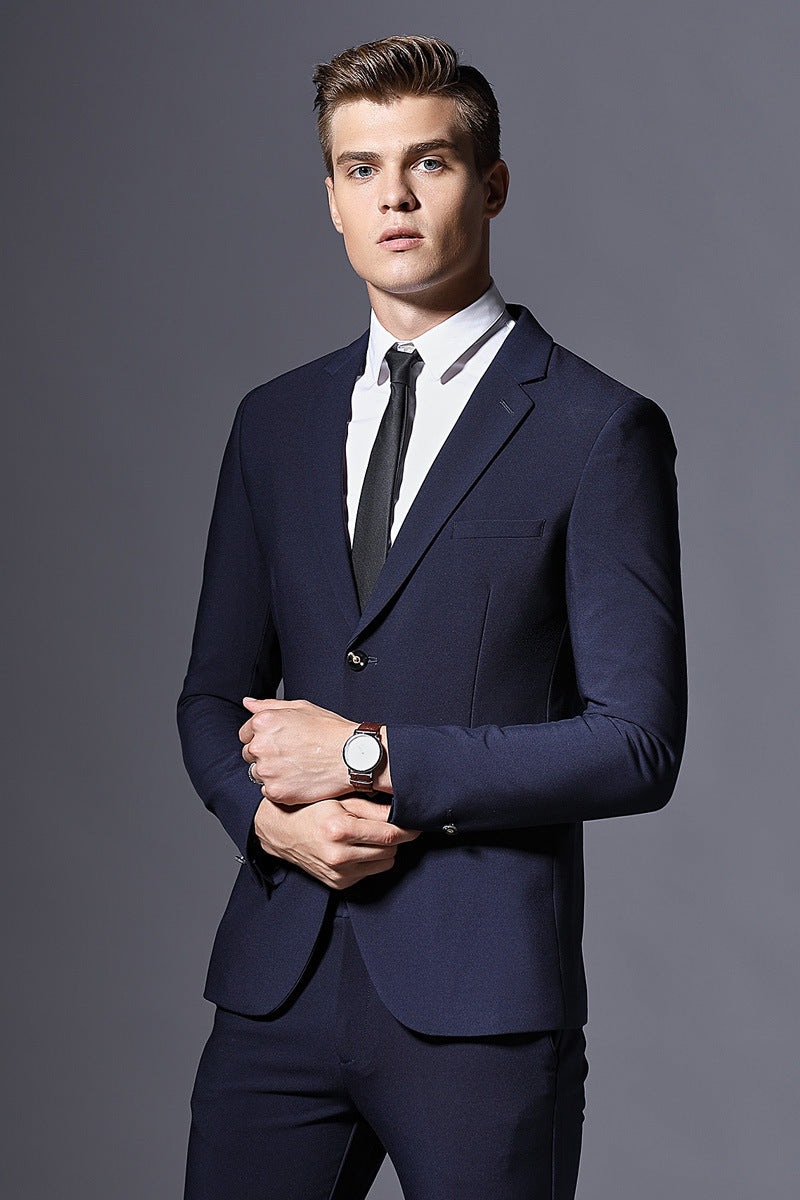 Elegant Men’s Suit for Weddings & Dinner Parties | Tailored Streetwear | same ANTHEM - Blue / 3XL