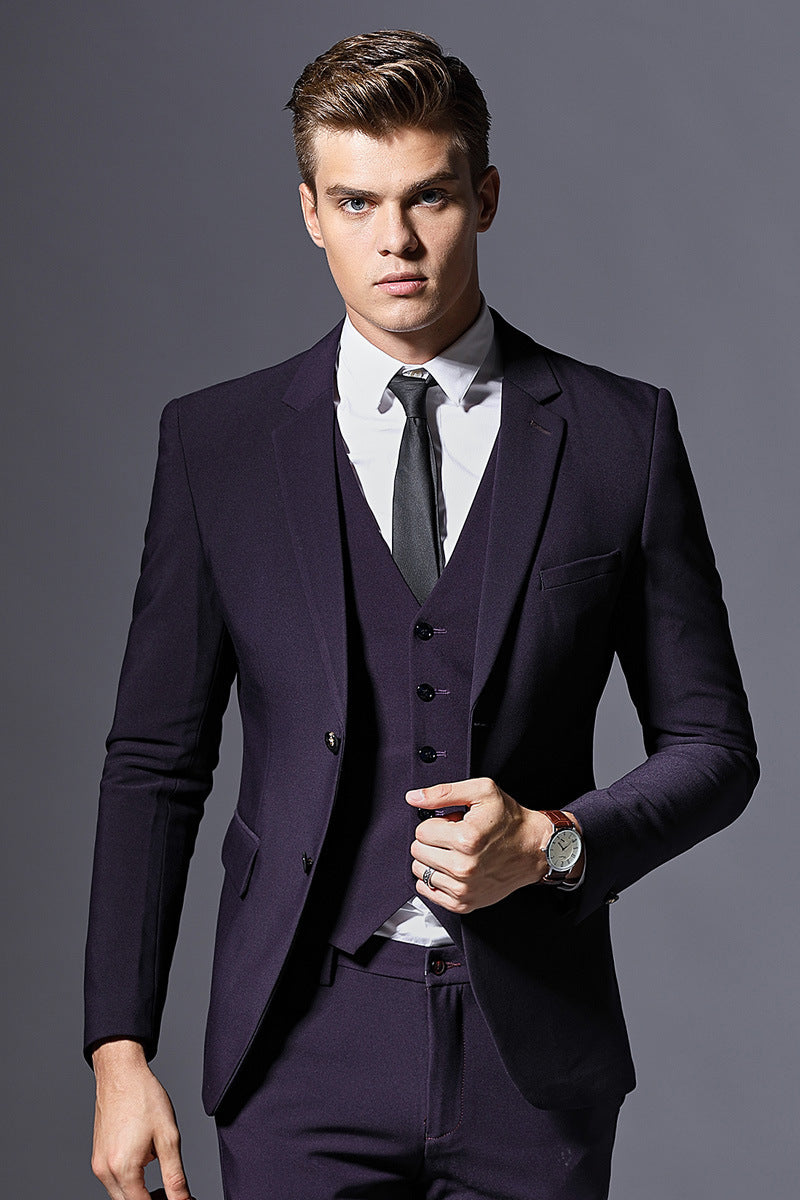 Elegant Men’s Suit for Weddings & Dinner Parties | Tailored Streetwear | same ANTHEM - Red / 3XL