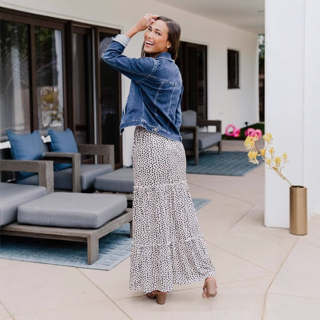 Elegant Rayon Printed High Waist Summer Skirt – Wear Your Style Made for Lovers Friends & Soulmates - Skirt
