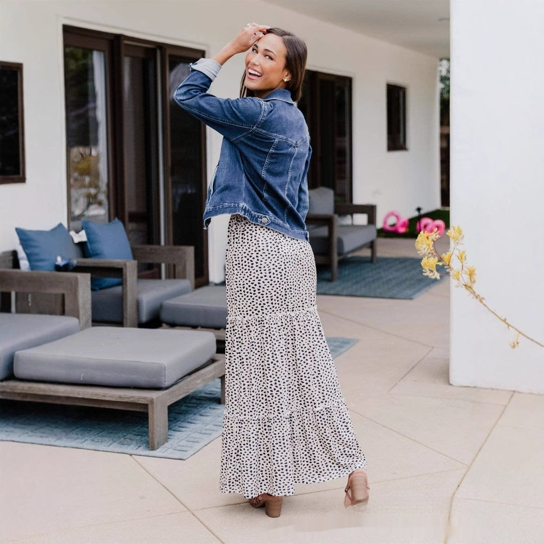 Elegant Rayon Printed High Waist Summer Skirt – Wear Your Style Made for Lovers Friends & Soulmates - Skirt