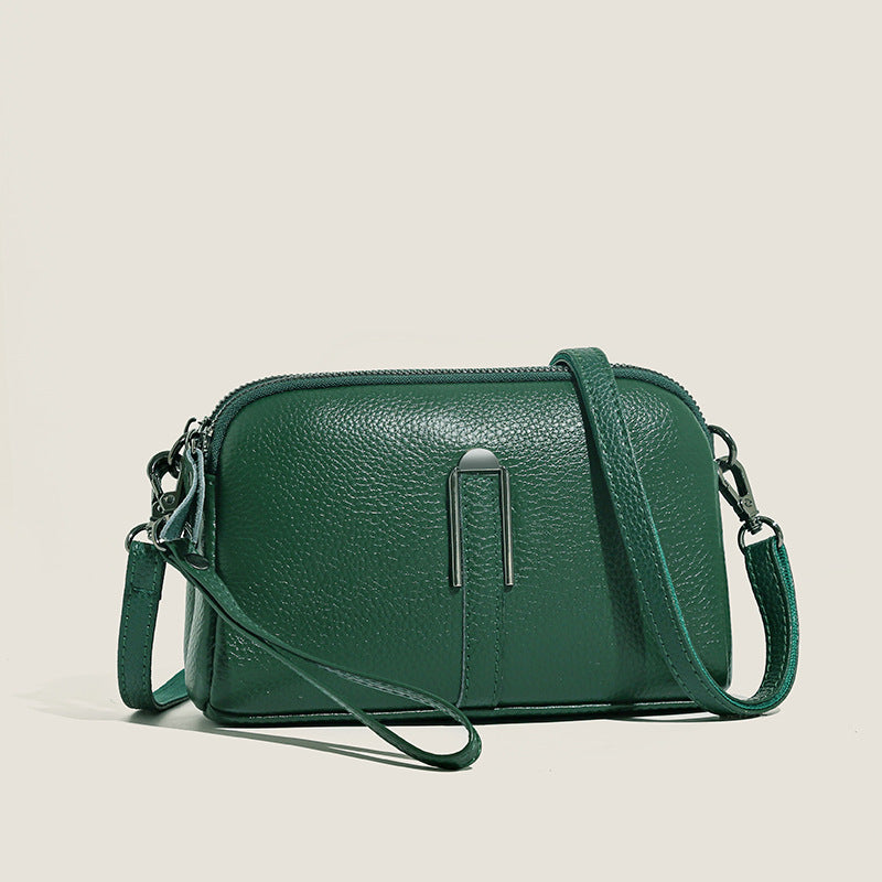 Elegant Shell-Inspired Bag – Poetic Soulmate Streetwear | same ANTHEM - Dark Green / 19x13x6cm