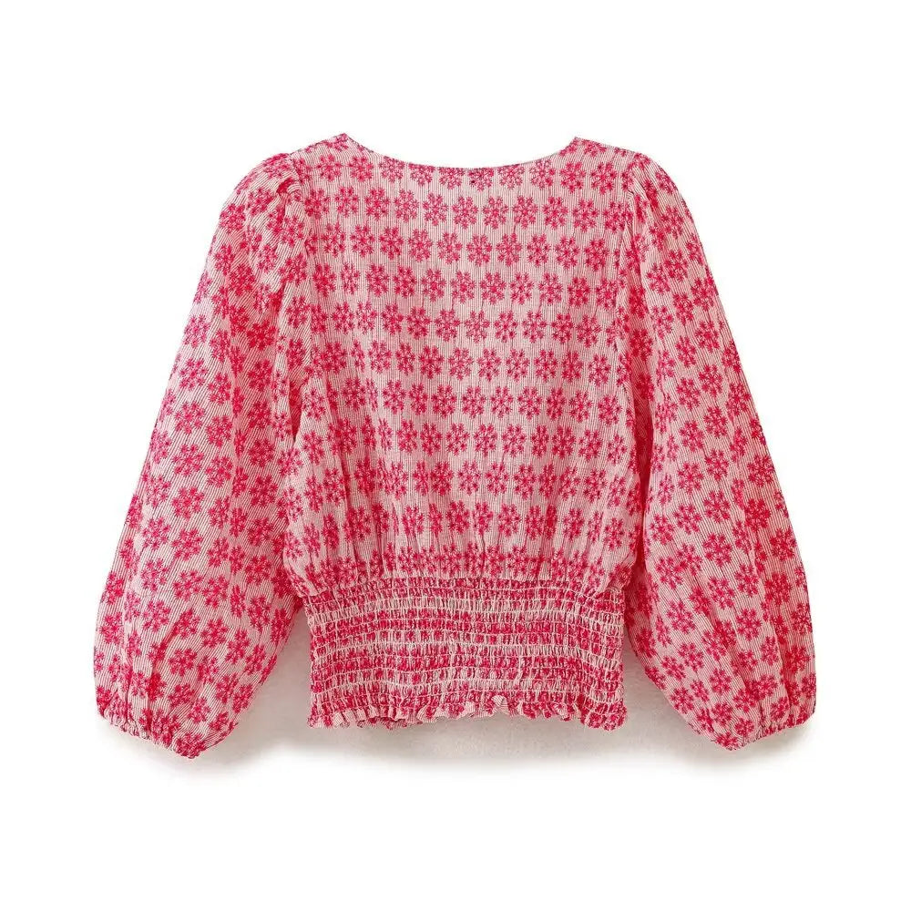 Embroidered Hollow-Out Short Top – Boho Chic & Dreamy | same ANTHEM