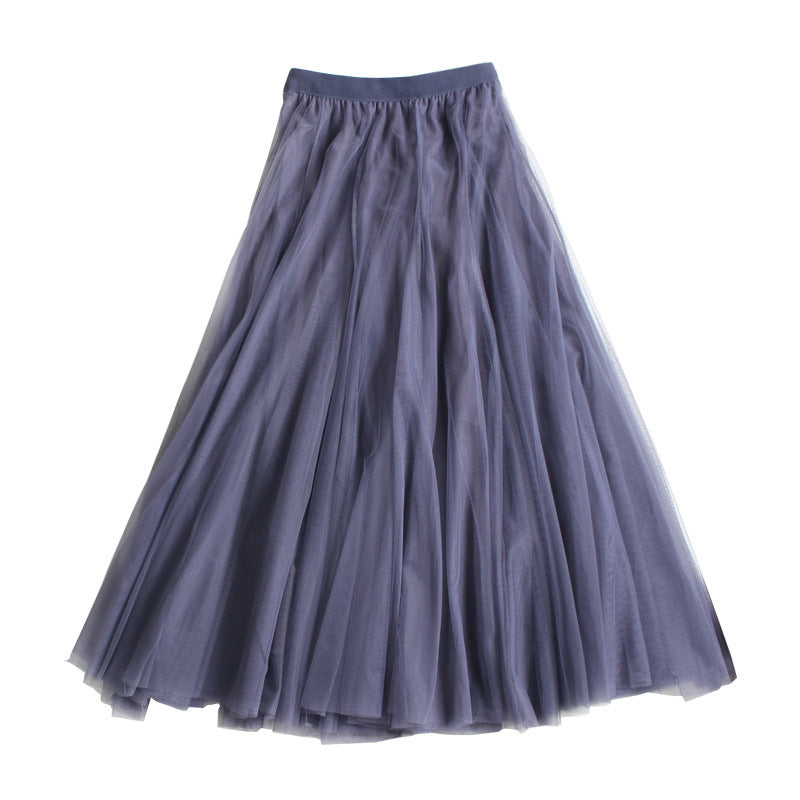 Ethereal Tulle Skirt – Whimsical Romantic Skirt for Parties & Special Occasions | Same ANTHEM - Gray / Free Size