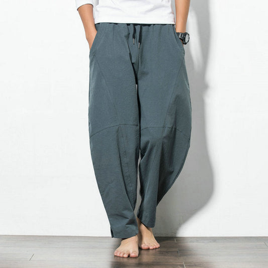 Ethnic Style Cotton & Linen Harem Pants – Casual Soulmate Streetwear | same ANTHEM - Pants