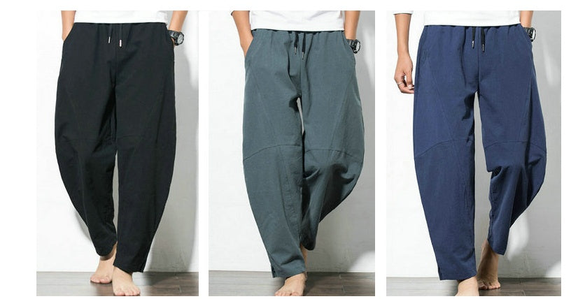 Ethnic Style Cotton & Linen Harem Pants – Casual Soulmate Streetwear | same ANTHEM - Pants