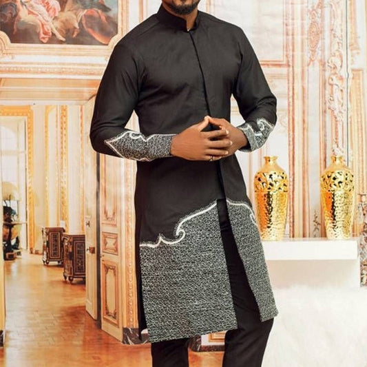 Ethnic Style Traditional Chic Stand Collar Sweater Suit – XL | same ANTHEM - Coat