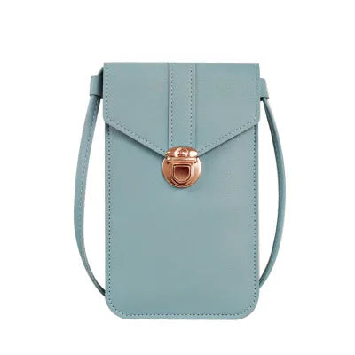 Everyday Crossbody Touchscreen Bag – same ANTHEM | For Soulmates & Style Seekers - Sky Blue / 20cm X 12cm X 0.5cm