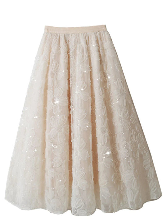 Fairy Sequin Embroidered Skirt | same ANTHEM®