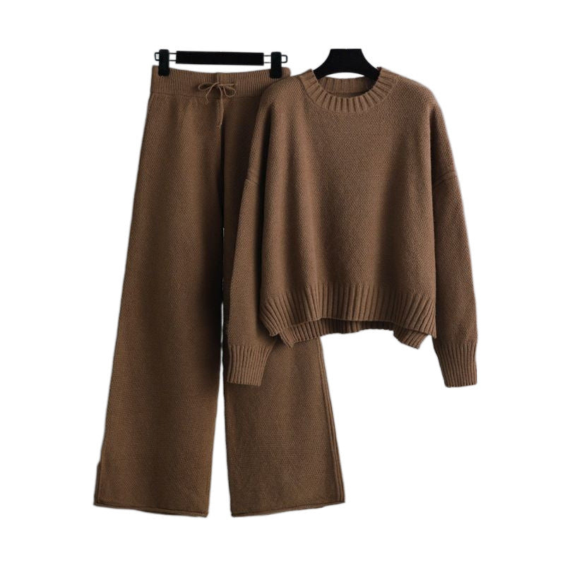 Fashion Casual Knitting Suit Pants | Korean Style Loose Women’s Pants | same ANTHEM - Korean suit