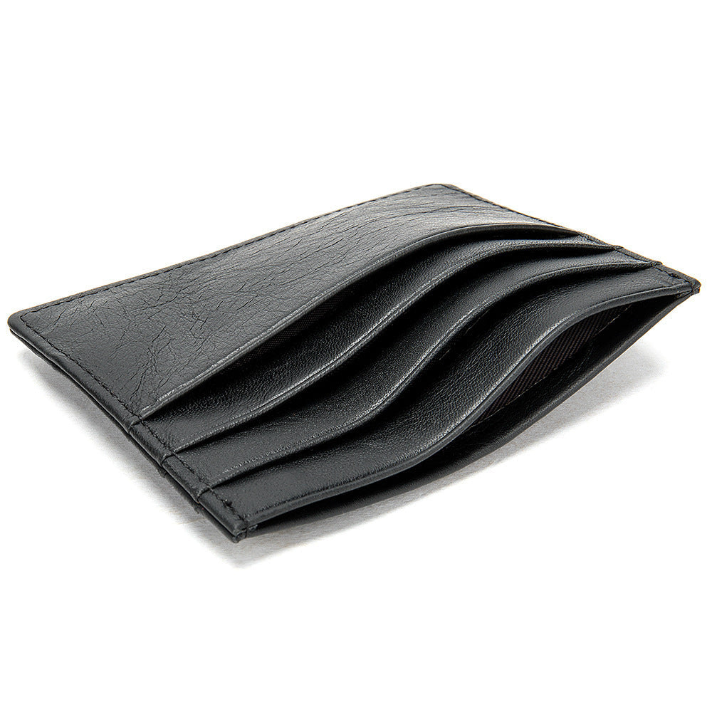 First Layer Cowhide Card Holder – same ANTHEM. Minimalist Fashion Accessory