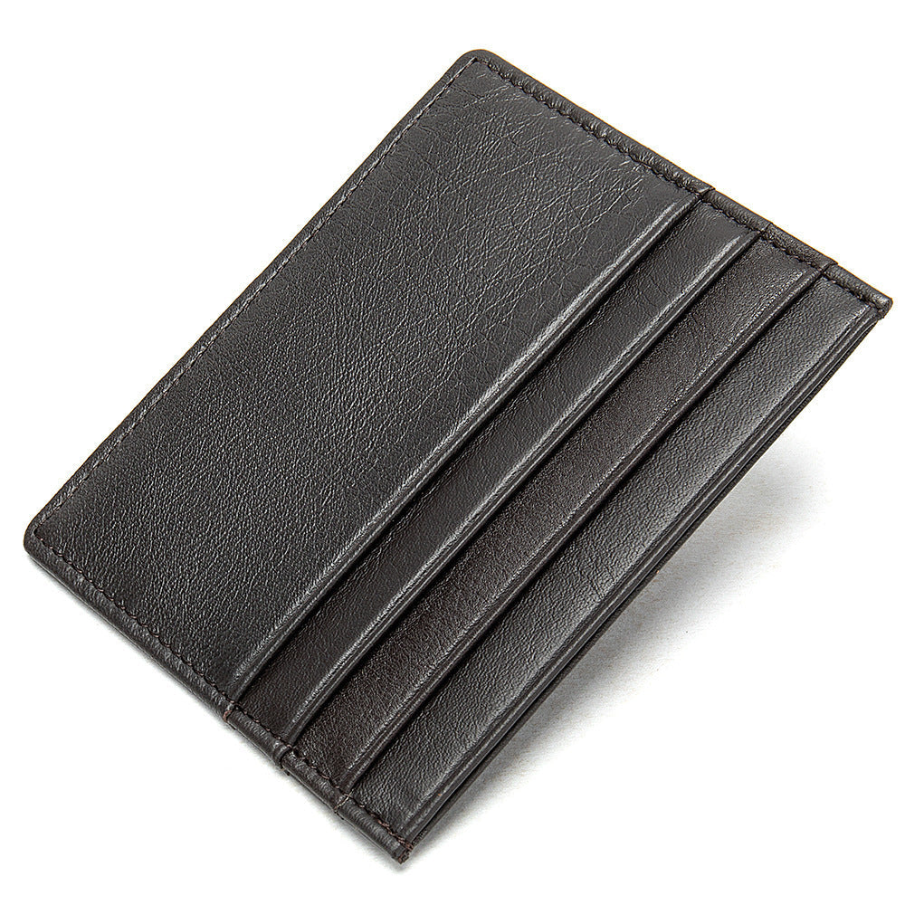 First Layer Cowhide Card Holder – same ANTHEM. Minimalist Fashion Accessory