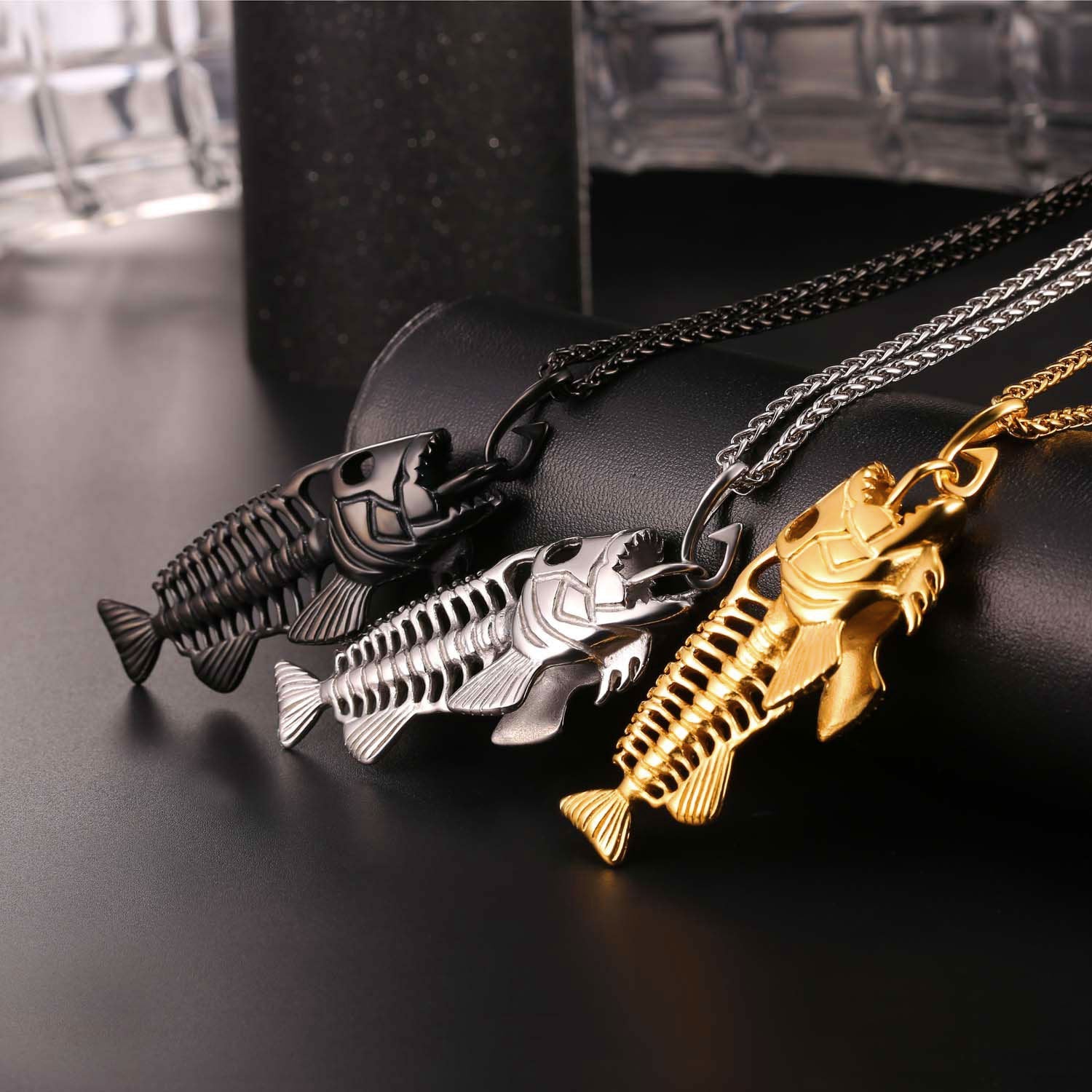 Fish Bone Necklace Titanium Steel | Soulmate & Lovers Jewellery | same ANTHEM
