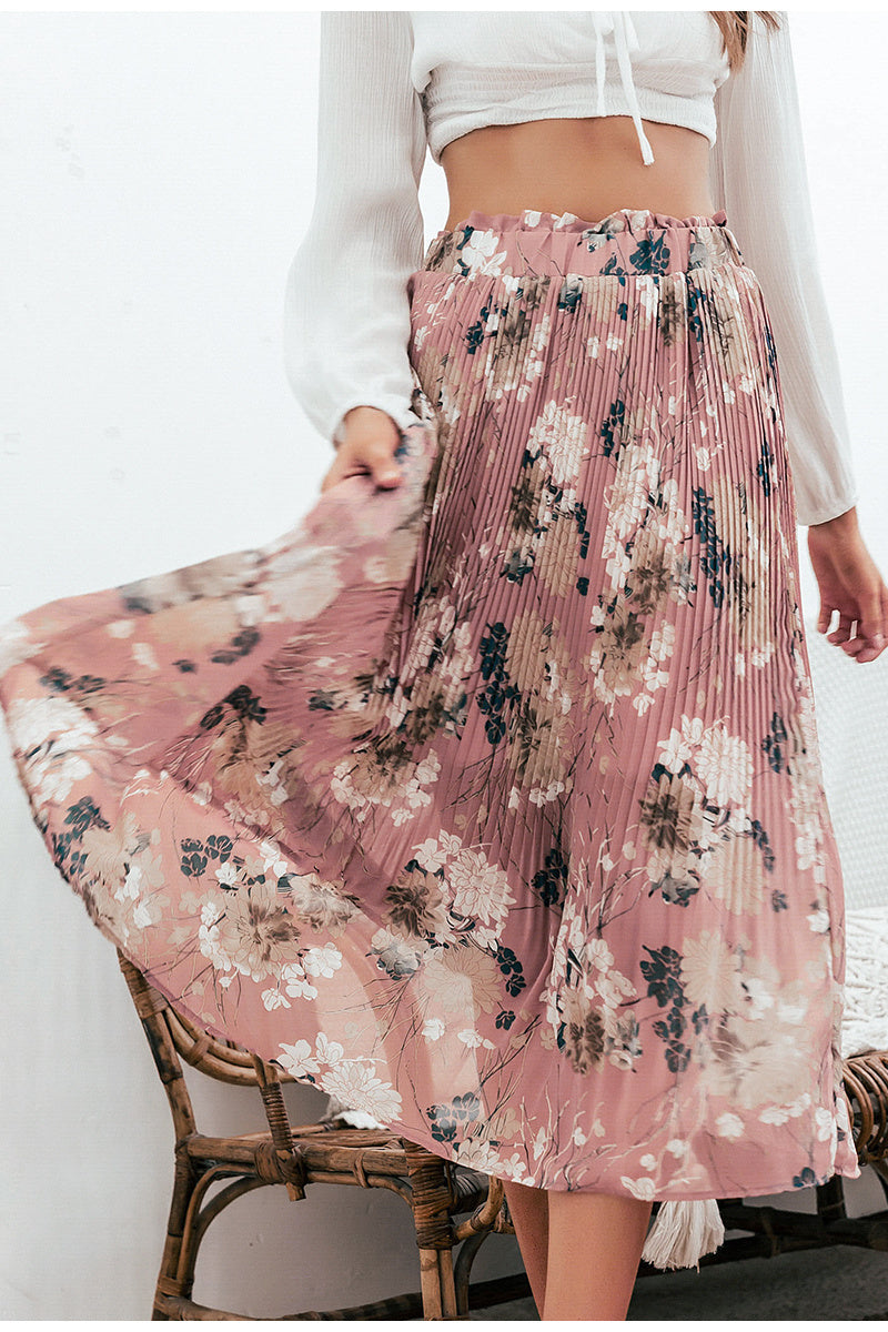 Floral Pleated Skirt | European & American Fashion for Lovers & Soulmates | Same ANTHEM