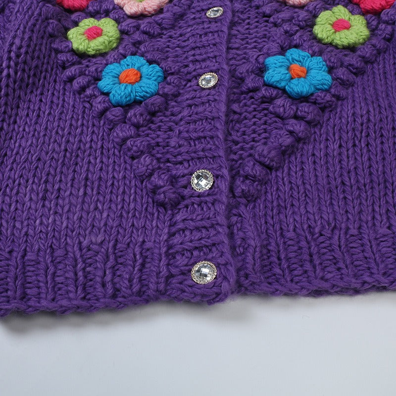 Flower Knitted Cardigan | same ANTHEM.