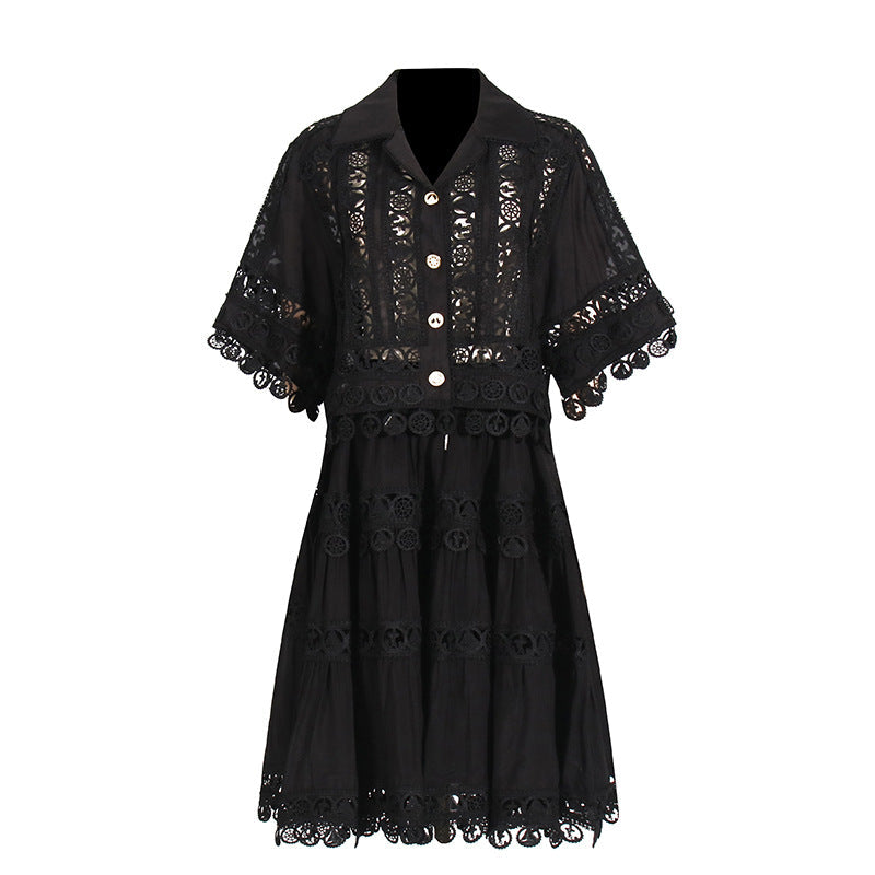 French Court Lace Shirt & Skirt Set – Romantic Two-Piece Dress | same ANTHEM