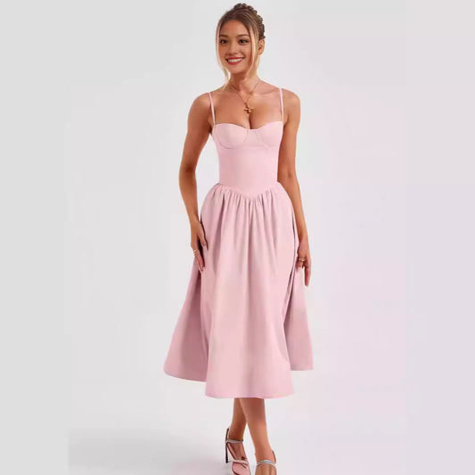 French Retro Long Dress Court Style | Elegant & Romantic Boho Dress | same ANTHEM