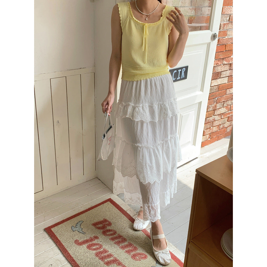 French Style Lace A-Line Midi Skirt | Romantic & Dreamy Fashion for Lovers | Same ANTHEM