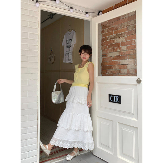 French Style Lace A-Line Midi Skirt | Romantic & Dreamy Fashion for Lovers | Same ANTHEM