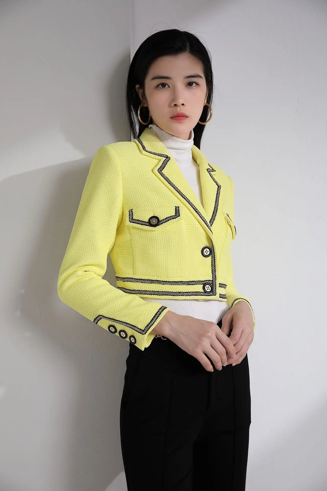 French Vintage Tweed Short Jacket – Soulmate Streetwear by same ANTHEM